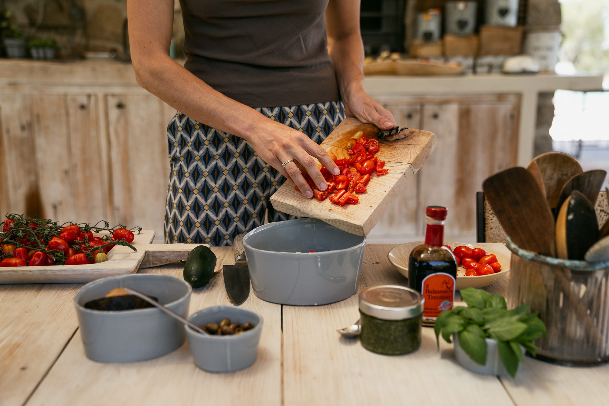 Mediterranean, plant-forward food