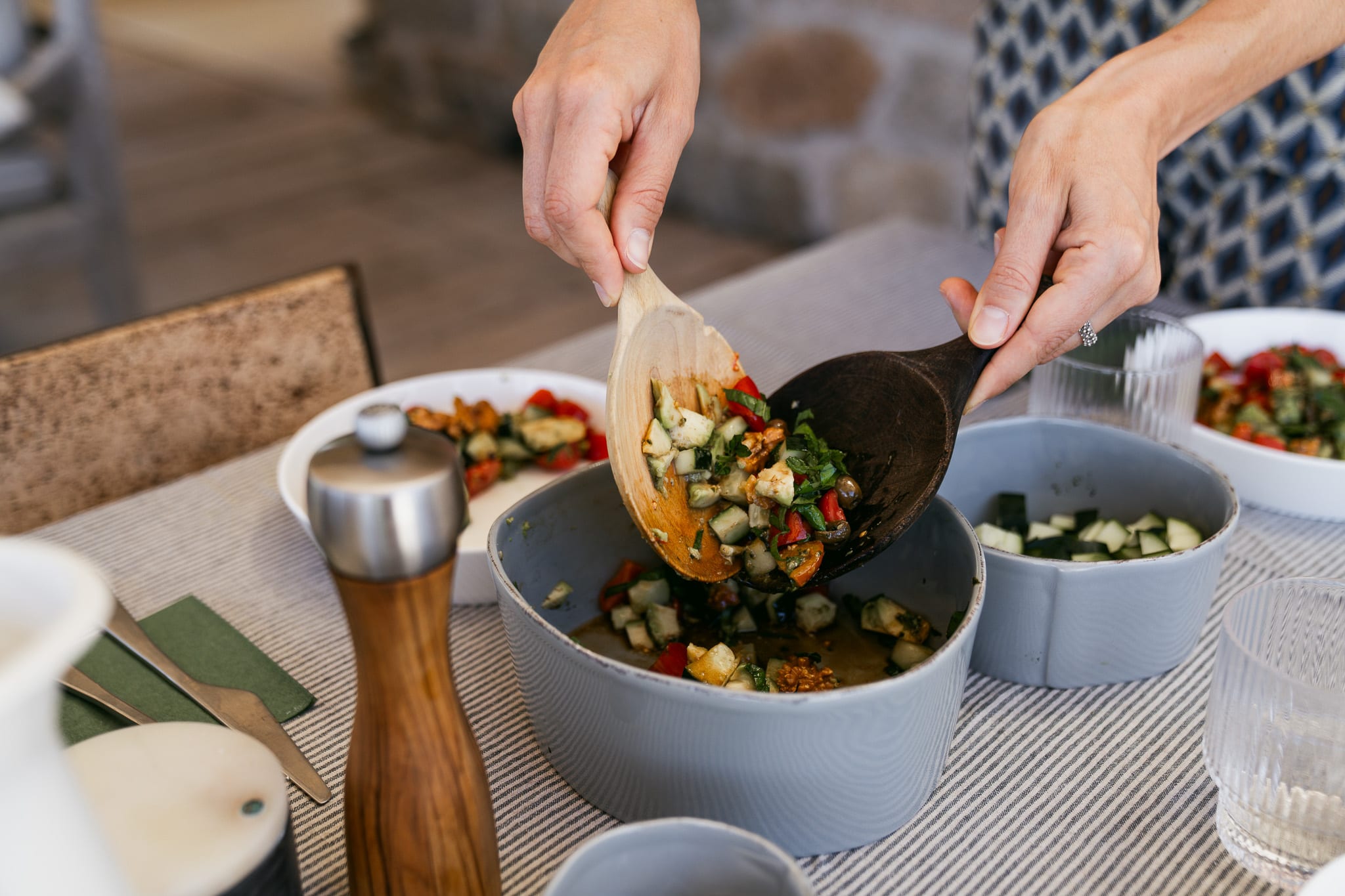 Mediterranean, plant-forward food